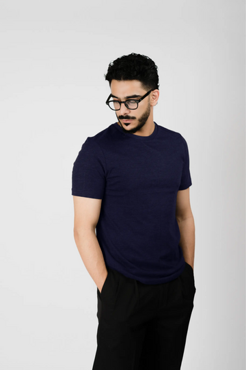 Navy Crewneck Tee
