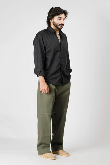 Black Linen Shirt