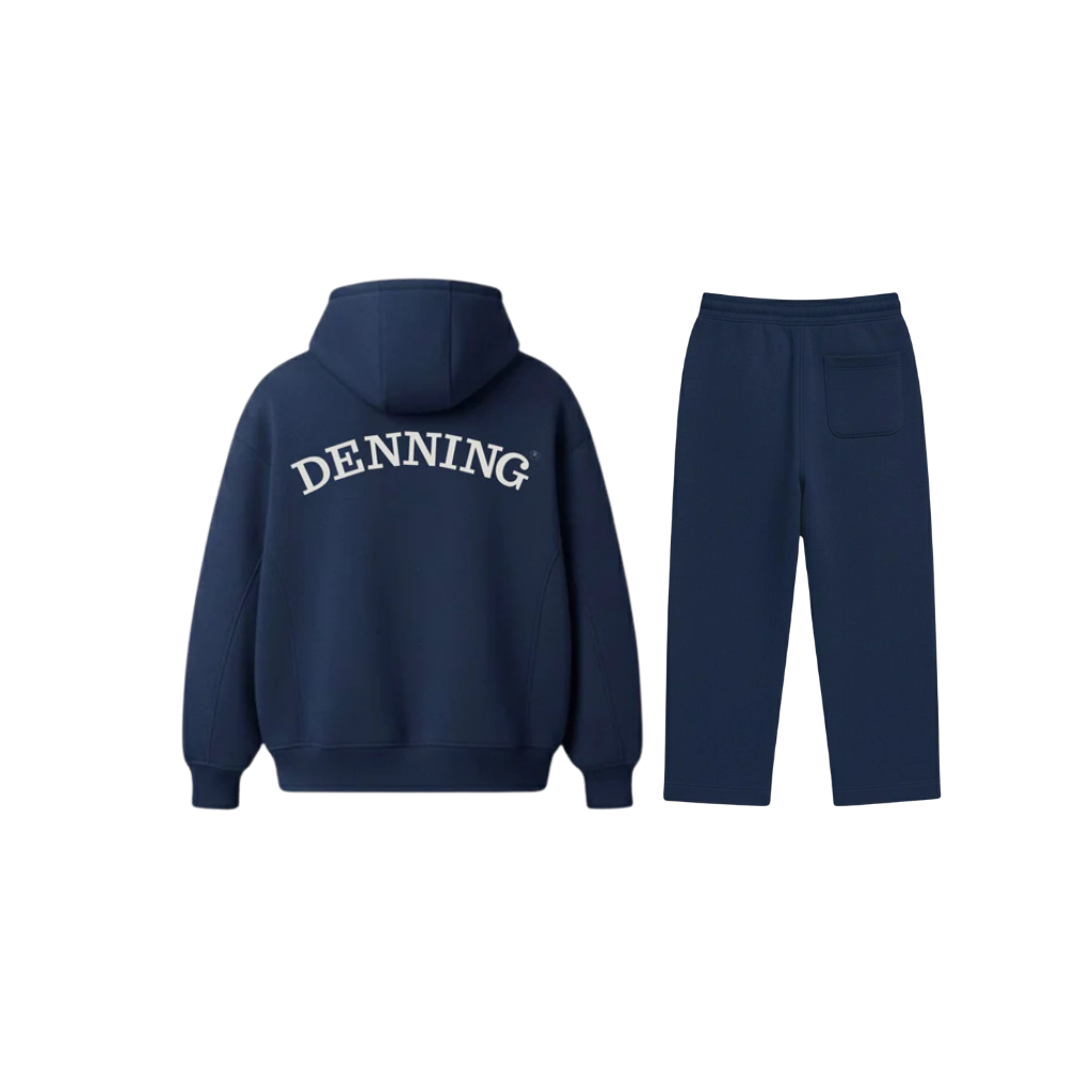 Navy Hoodie and Trouser Set