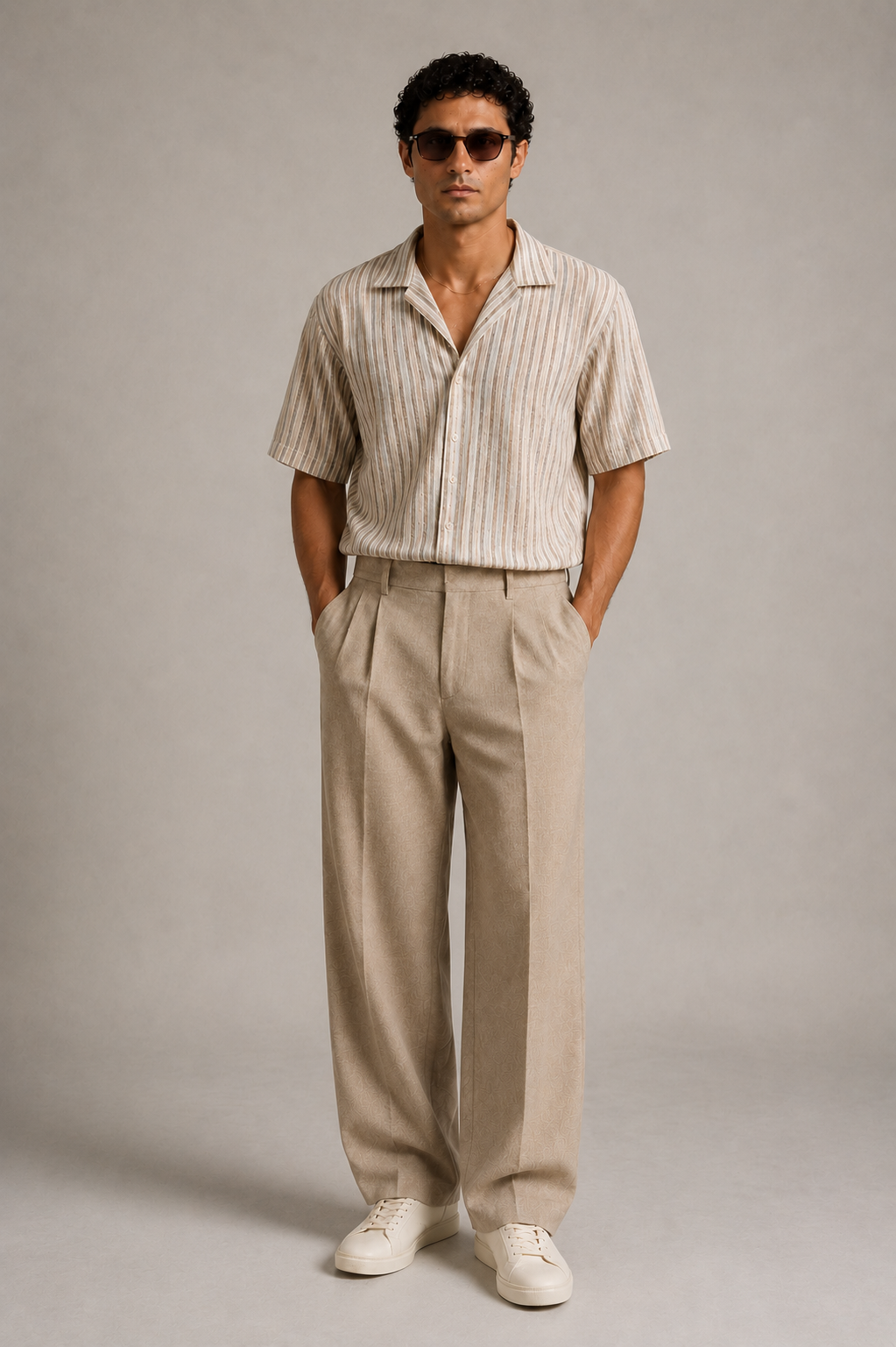 80s Pleated Pant - Dune