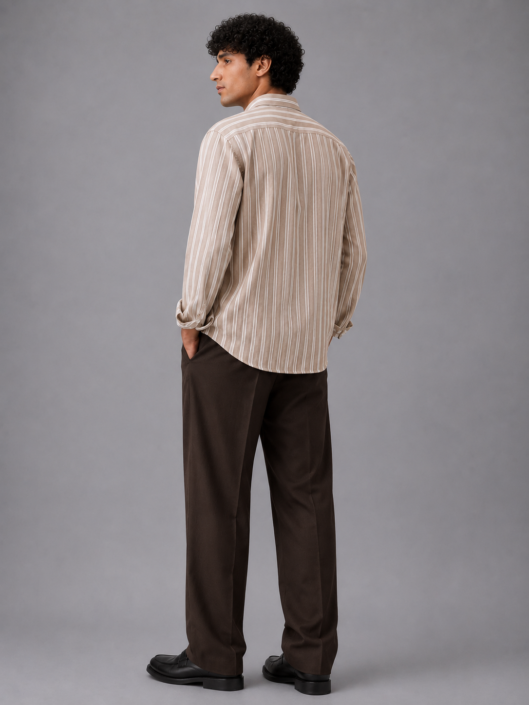 Khaki Stripe Shirt