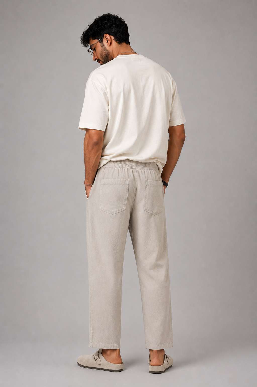 Taupe Linen Trouser