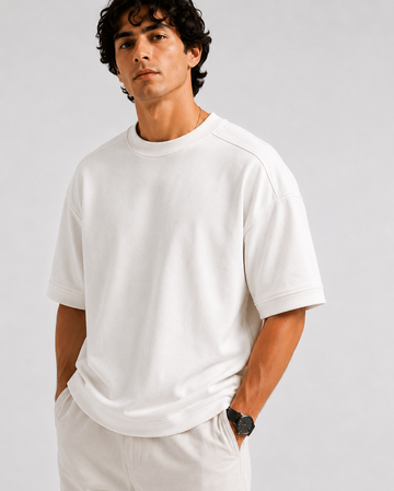 Essential Terry Tee - White