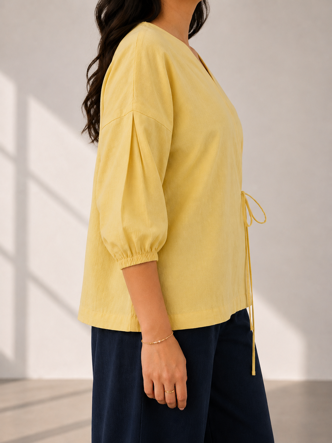 Butter Wrap Linen Top