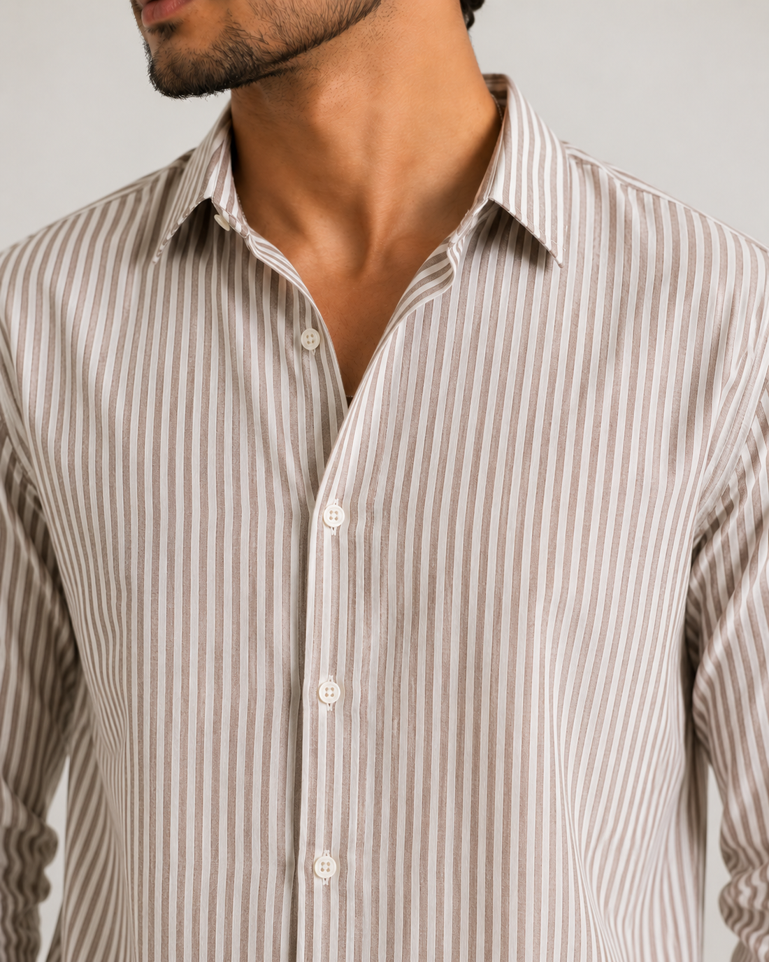 Brown Stripe Shirts