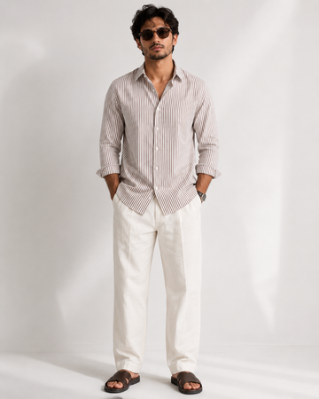 Brown Stripe Shirts