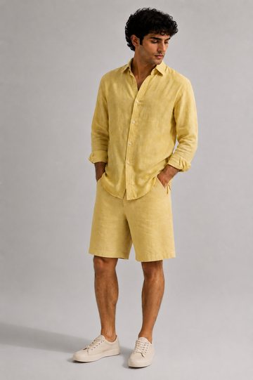 Butter Linen Shorts Set