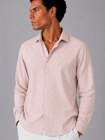 Dusty Pink Stripe Shirt