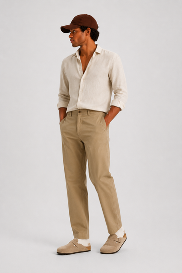 Khaki Regular Pants