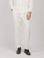 Cream Elastic linen Pant