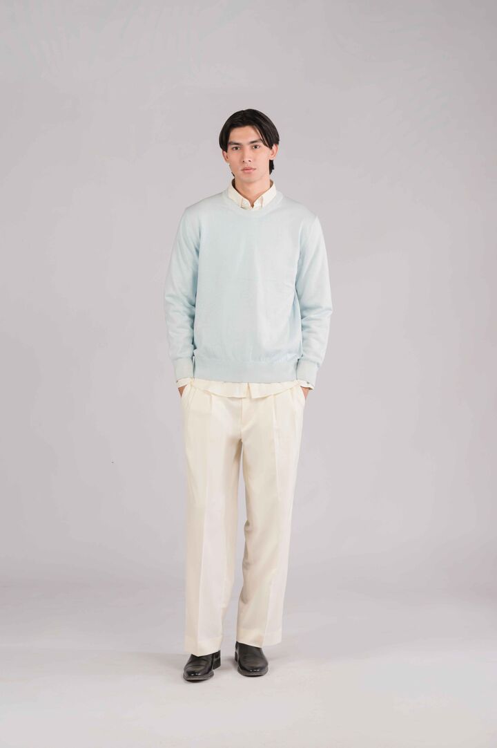 Powder blue crewneck sweater