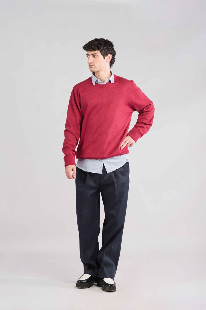 Straight Fit Navy Pants