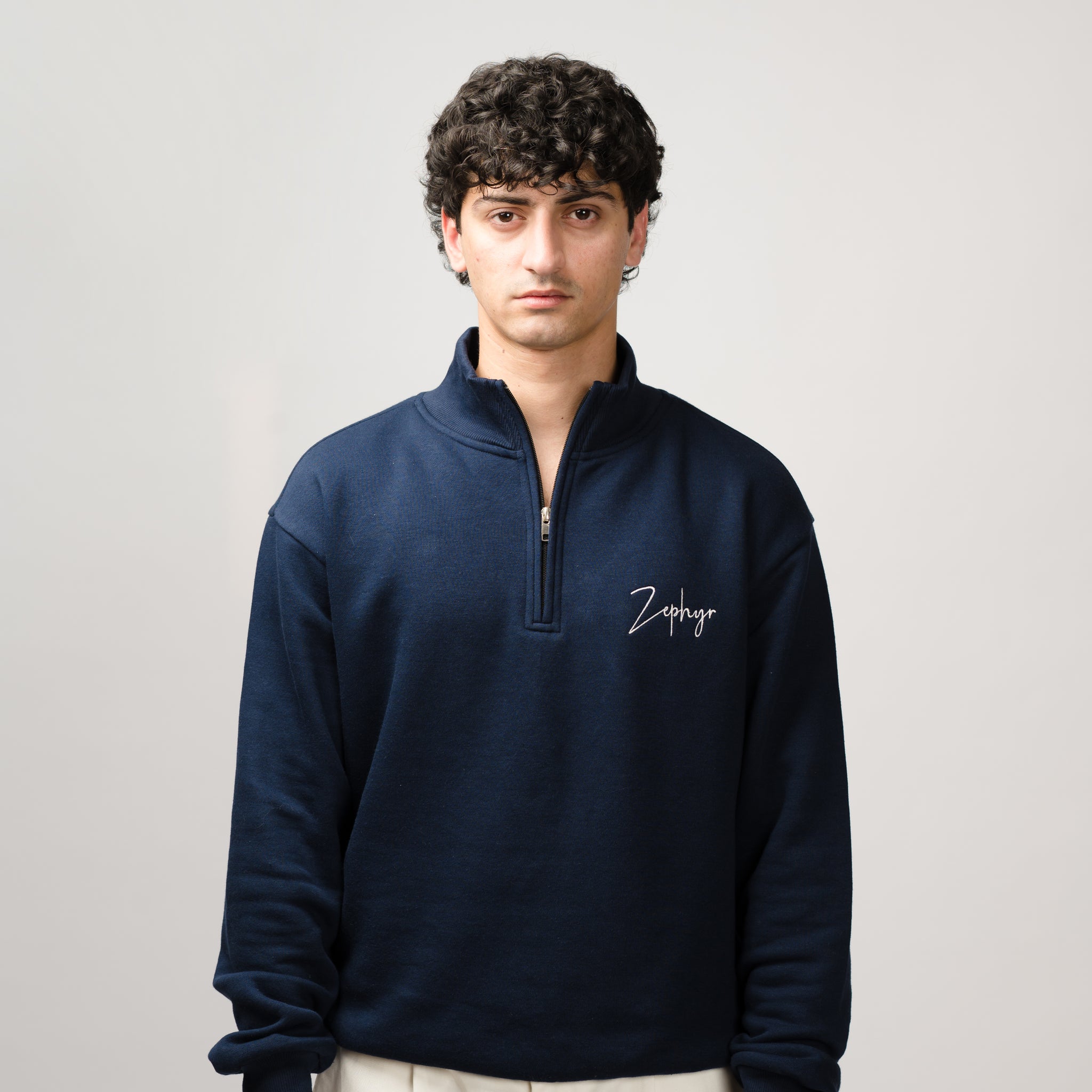 Midnight Blue Mockneck