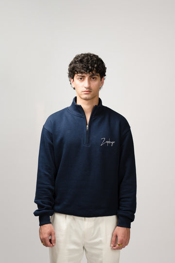 Midnight Blue Mockneck