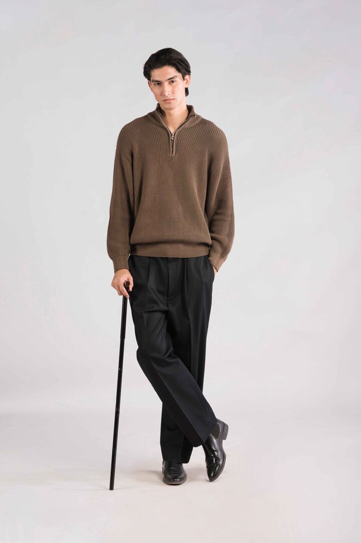 Chocolate brown Mockneck sweater