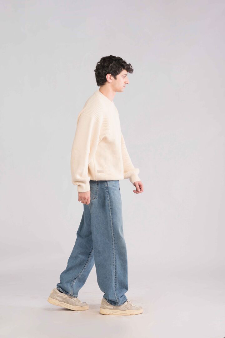 Cream Knit heavyweight Sweater