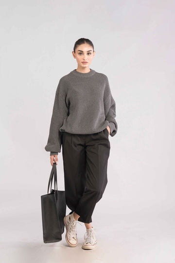 Graphite Knit Heavyweight Sweater