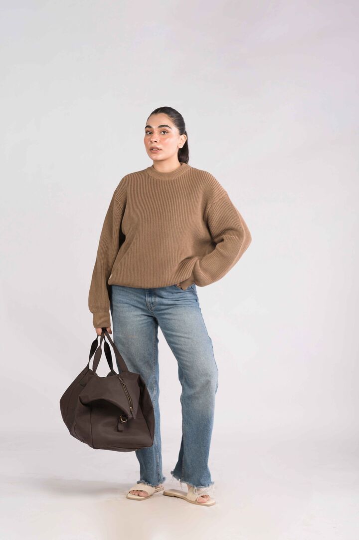 Brown Knit heavyweight Sweater