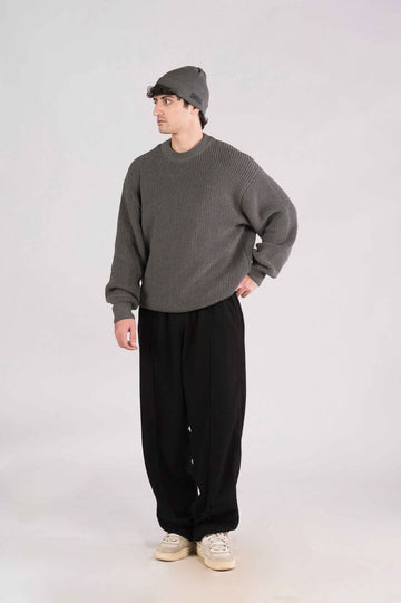 Graphite Knit Heavyweight Sweater