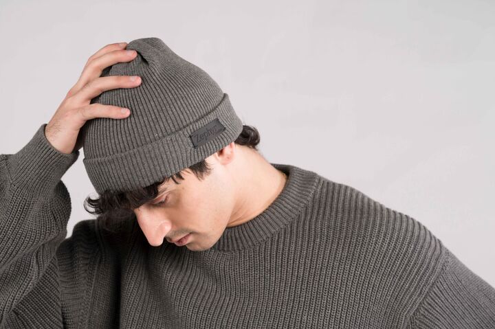 Graphite Rib Beanie