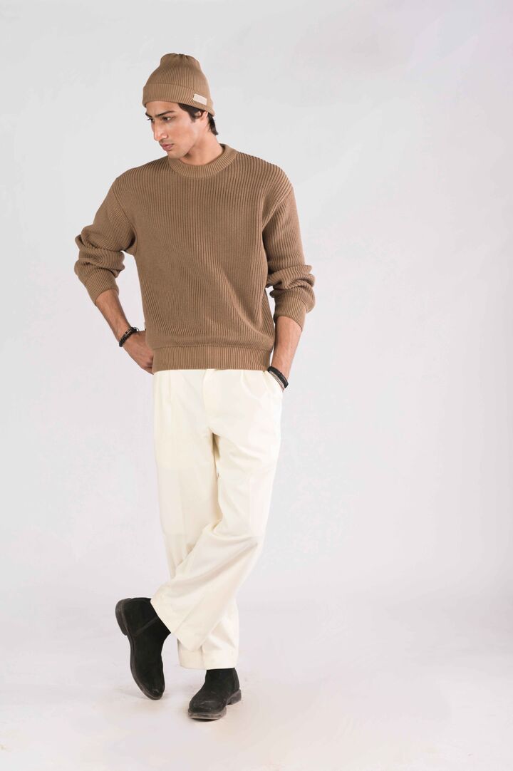 Brown Knit heavyweight Sweater