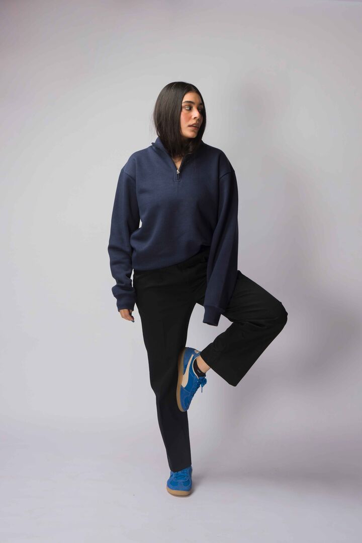 Navy Mockneck