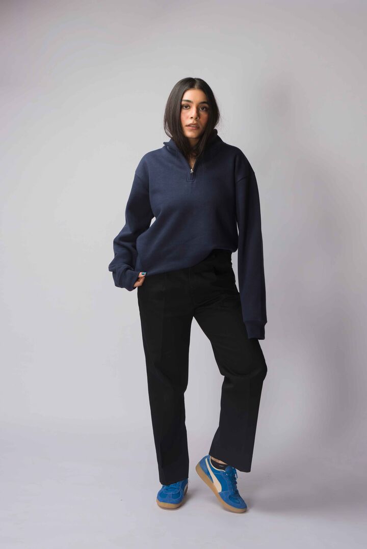 Navy Mockneck
