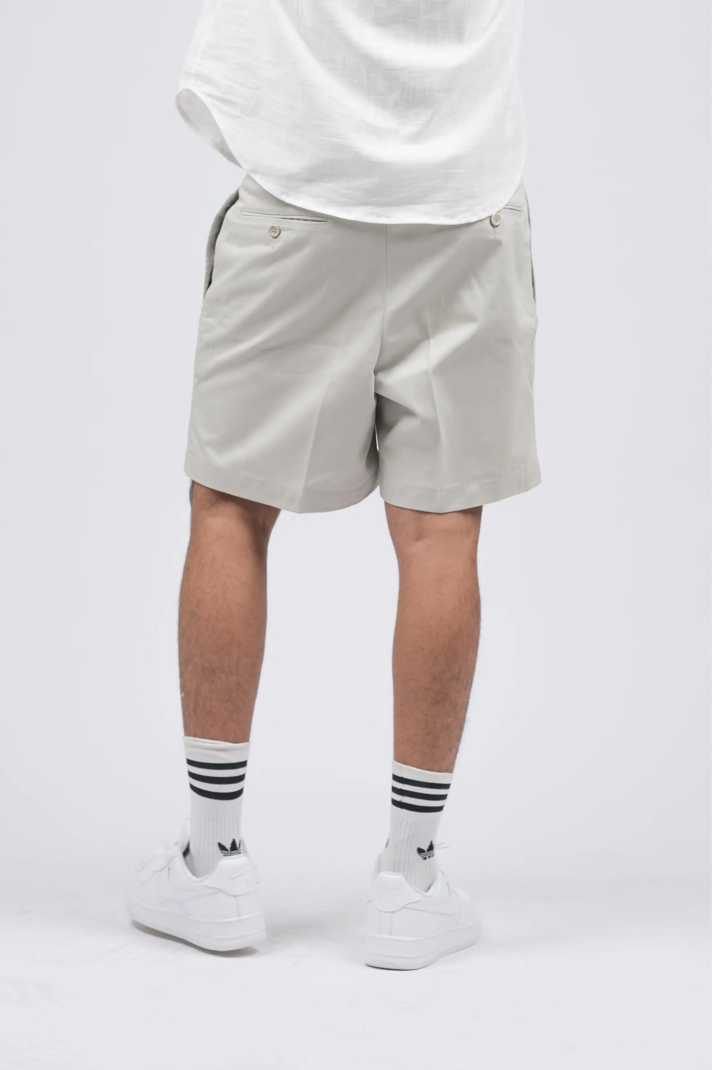 Cement Cotton box fit shorts