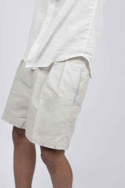 Cement Cotton box fit shorts