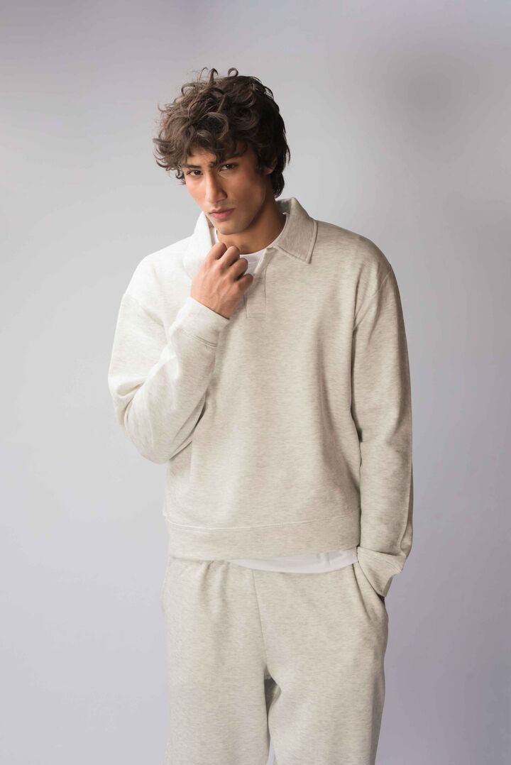 Oatmeal Fleece polo