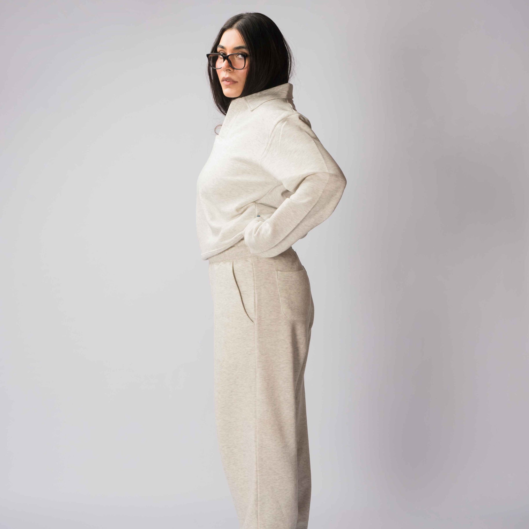 Oatmeal Baggy trouser