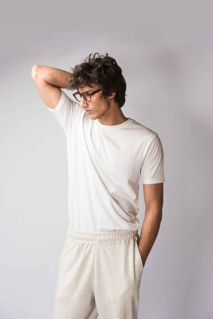 White Slimfit Crewneck Tee