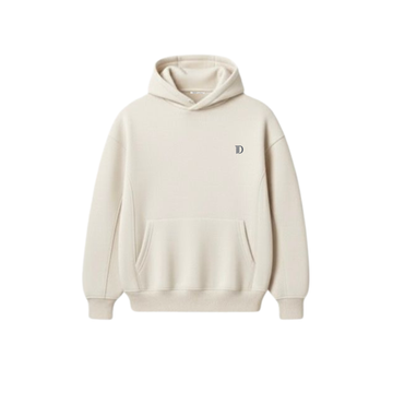 Cream Oversized Hoodie