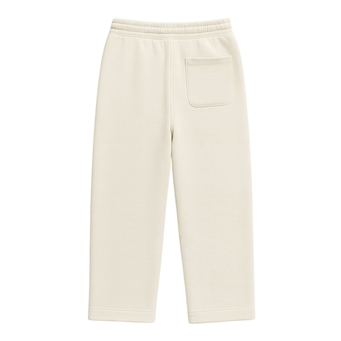 Cream Straight Sweatpant