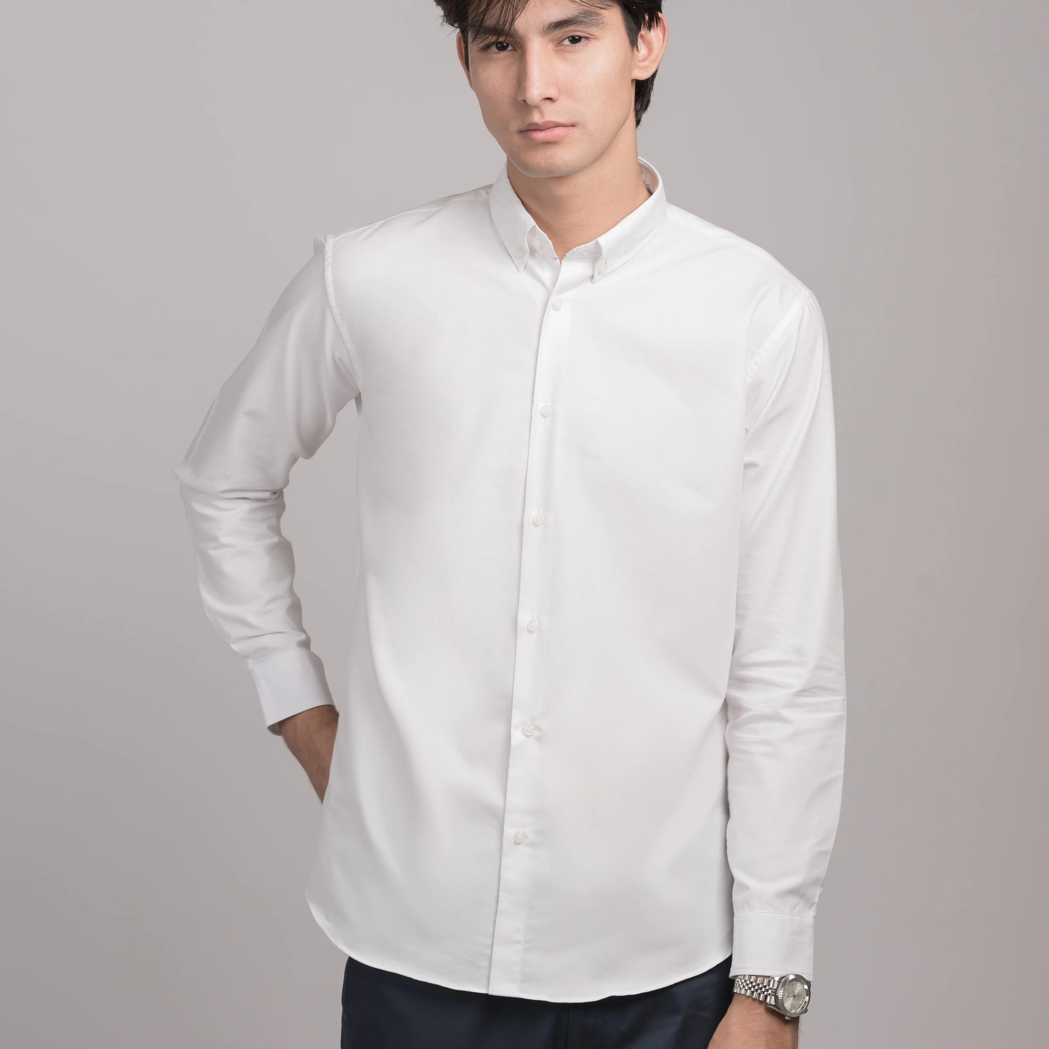 Classic White Oxford Shirt