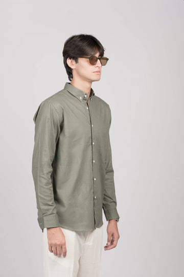 The Olive Linen Shirt