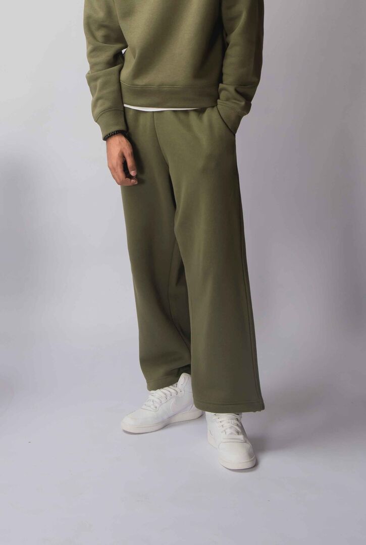 Olive Green Baggy Trouser