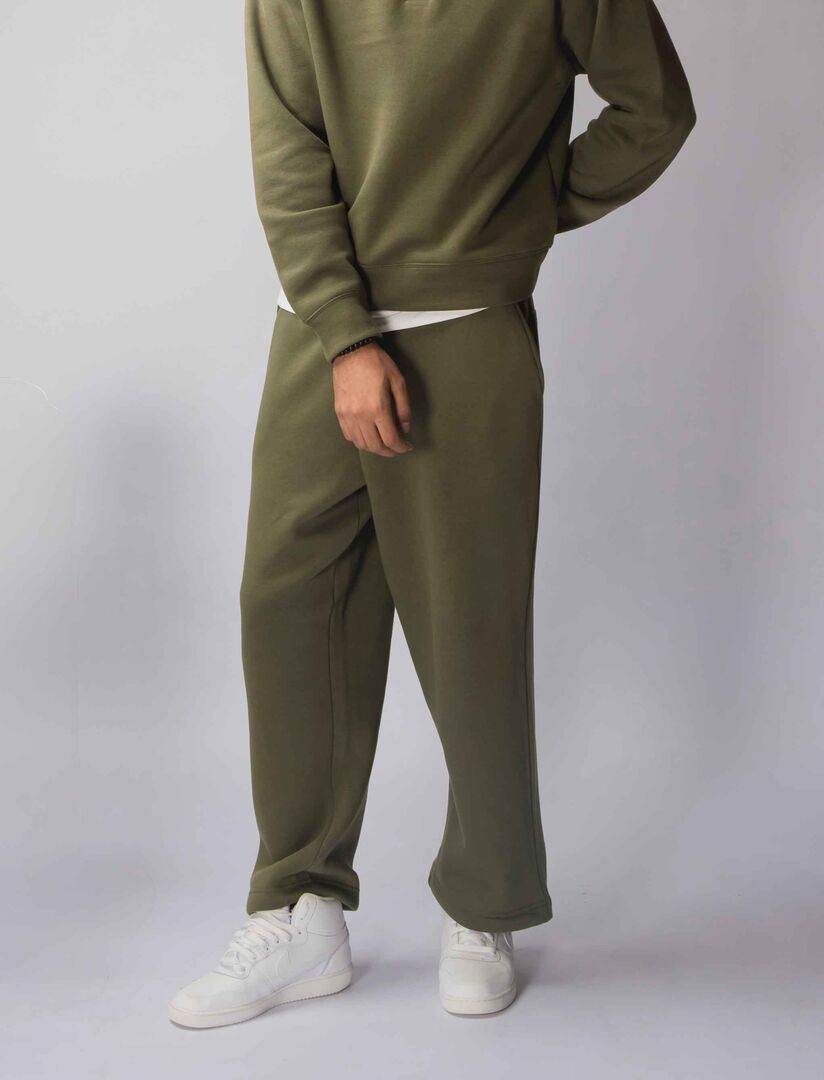 Olive Green Baggy Trouser