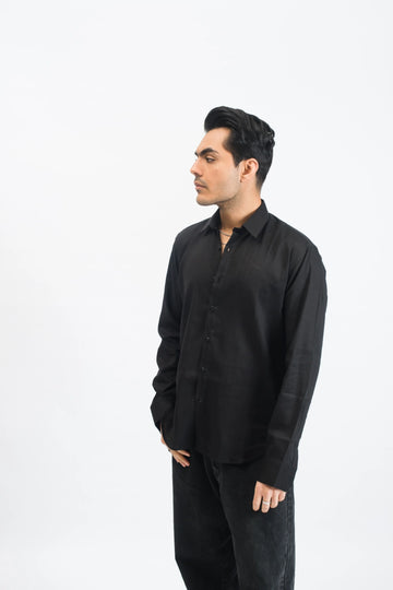 Black Linen Shirt