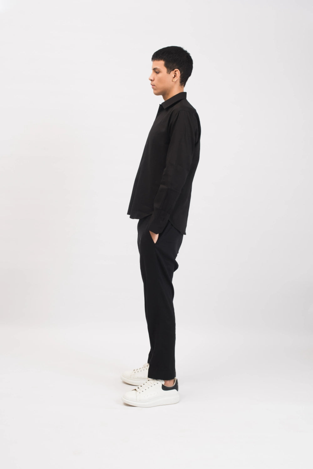 Black Linen Set