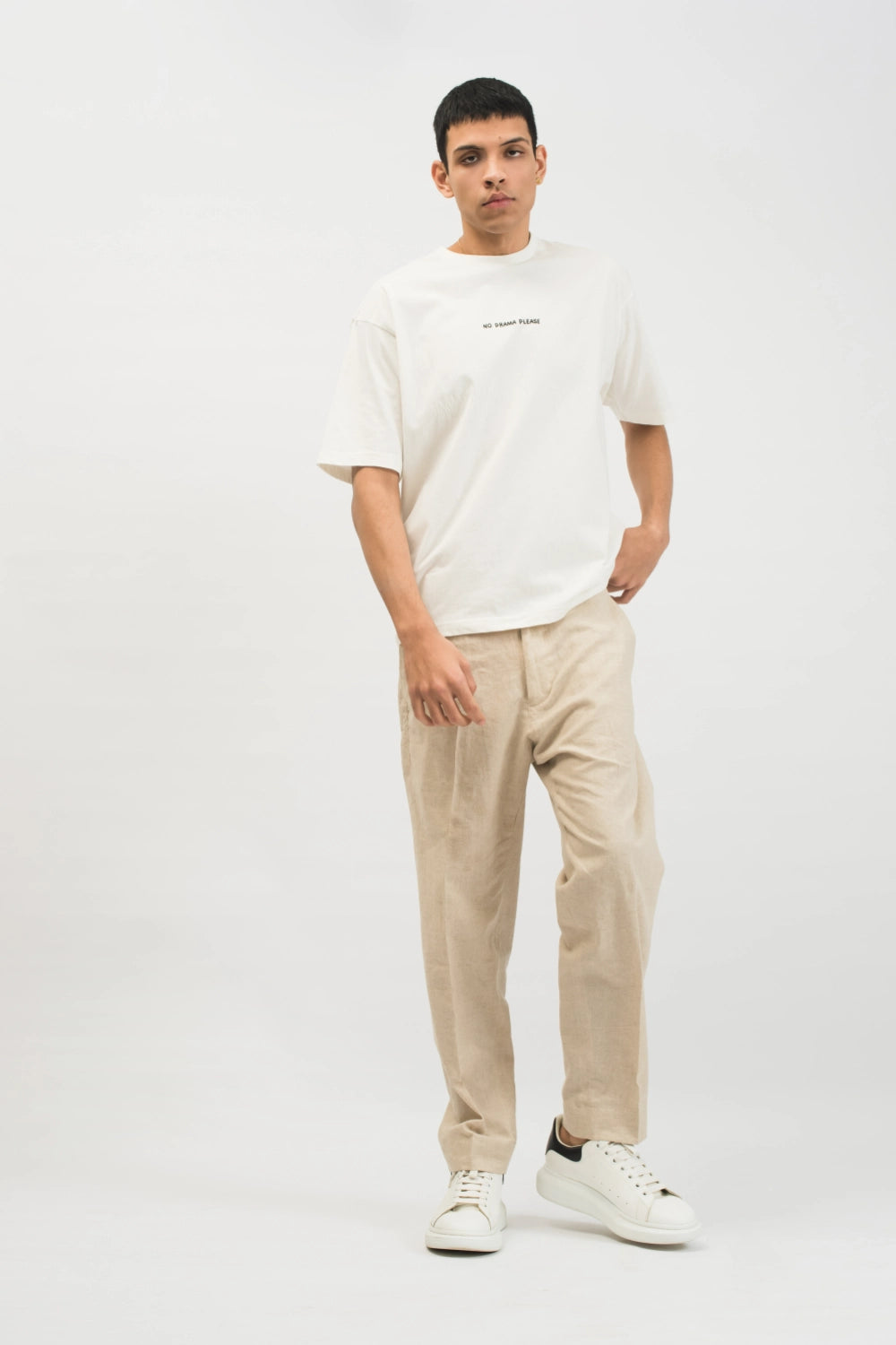 Khaki Irish Cotton Pants